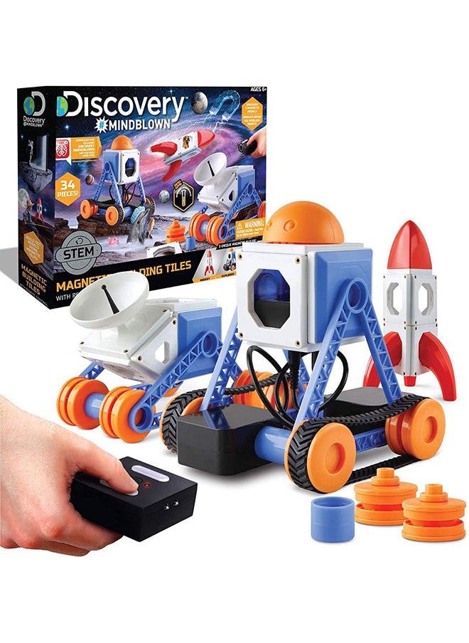 Discovery Mindblown Toy Magnetic Tiles With Remote Control  - Image 3