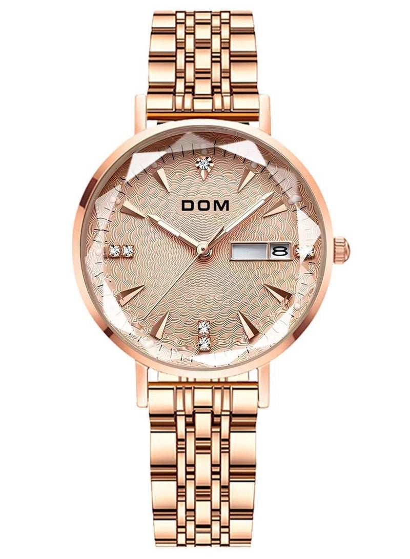 DOM Ladies' Waterproof Quartz Watch - Image 4