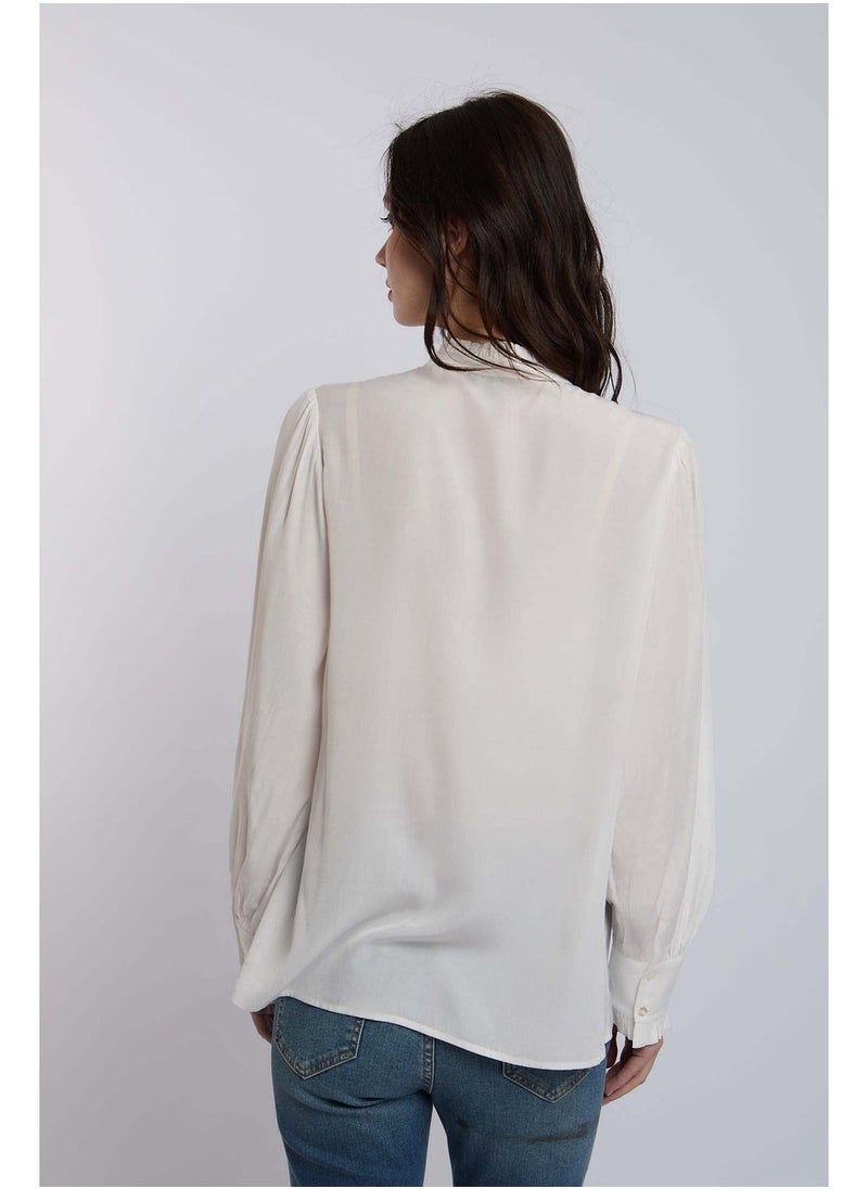 DALYDRESS - Fancy Long Sleeve Lace Cuff Blouse - Image 1