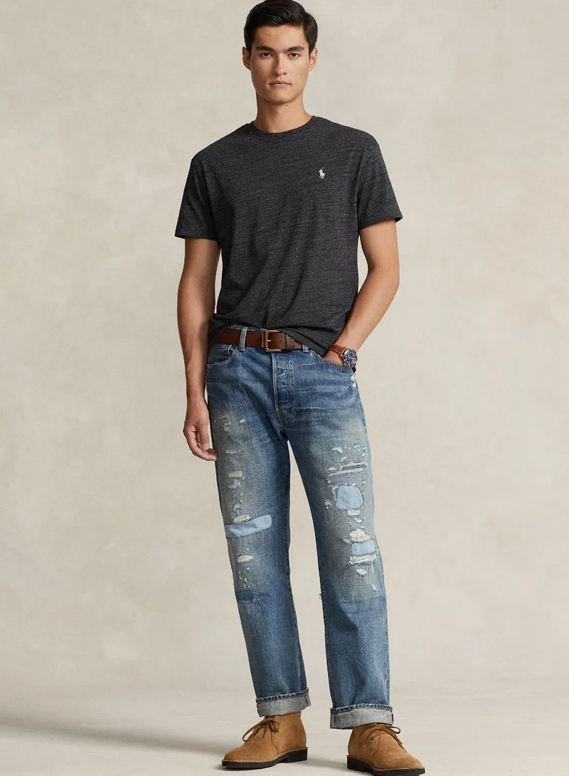 POLO RALPH LAUREN Custom Slim Fit Jersey Crewneck T-Shirt