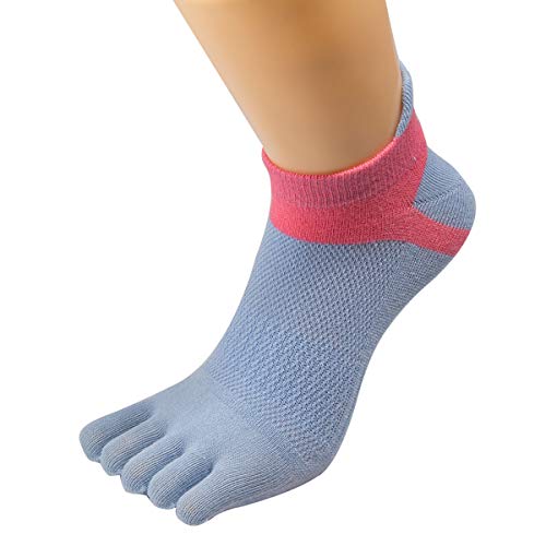 Fasot Women Toe Socks 5 Finger Low Cut No Show Wicking Cotton Athletic 6 Pack - Image 5