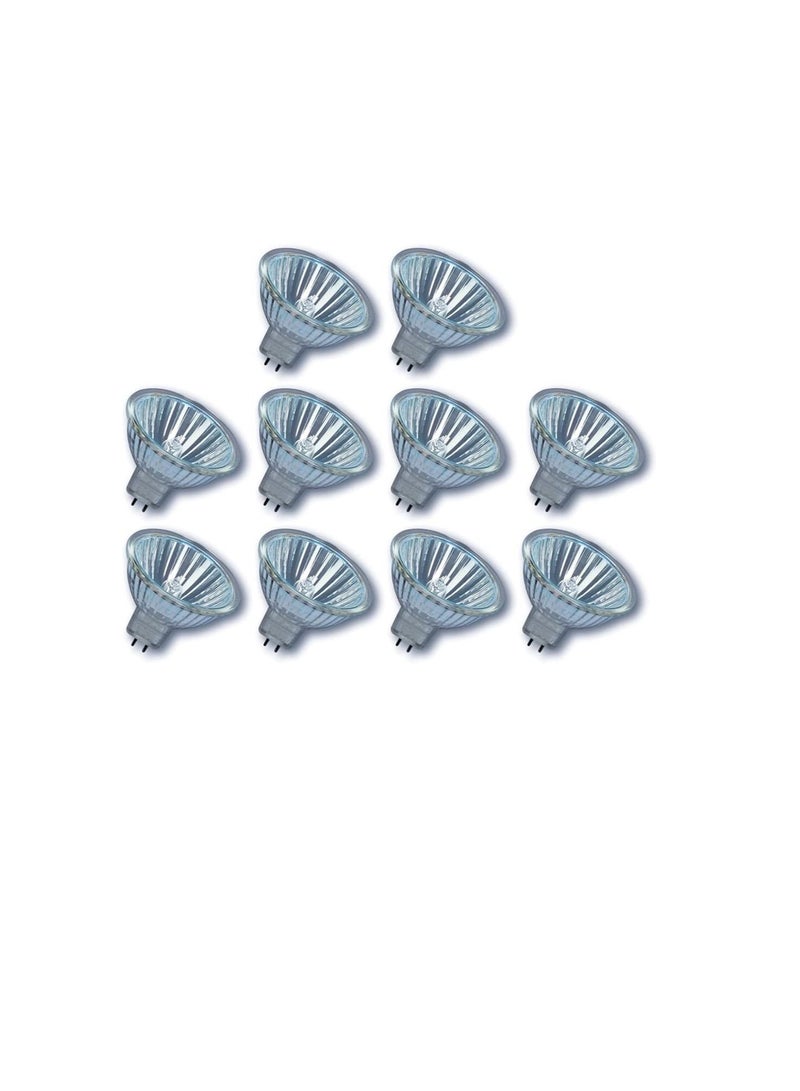 10 x Osram Halogen 50W GU5.3 12V 36"44870 WFL Decostar 50 Watt lamp warm white dimmable [Energy Class B]  - Image 1