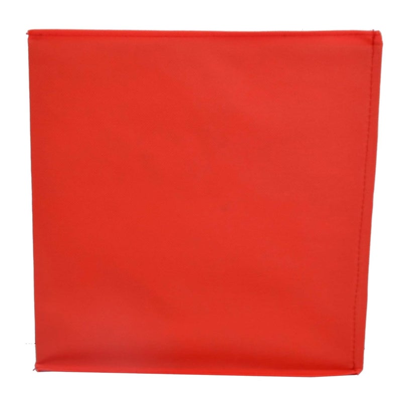 Kuber Industries Disney Team Minnie Print Non Woven Fabric Foldable Laundry Basket, Toy Storage Basket, Cloth Storage Basket with Handles (Set of 2, Red with Royal Blue)-KUBMART1207 - Image 4