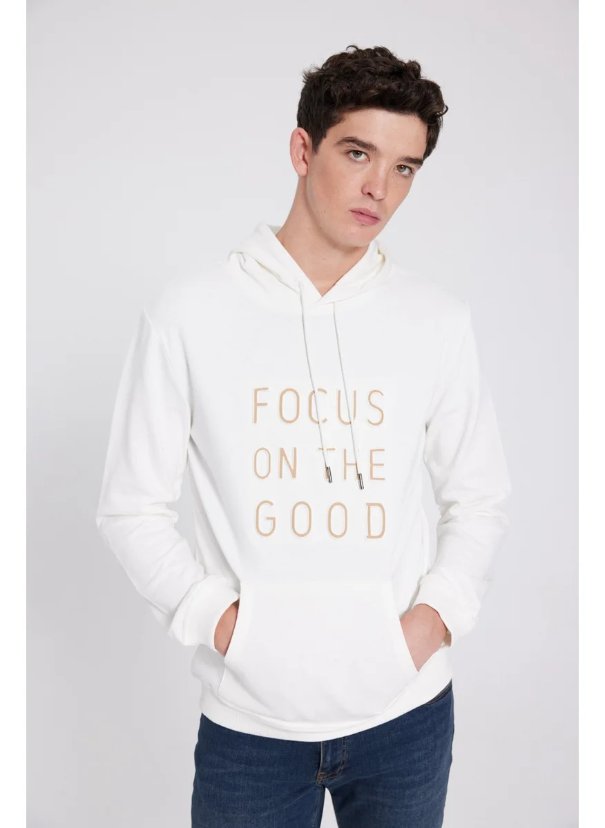 دي أس دامات D'S Groom Ds Groom Slim Fit Ecru Sweatshirt