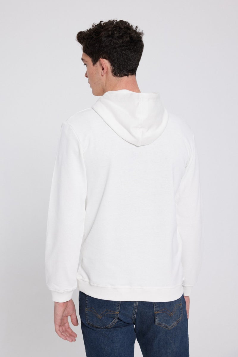 D'S DAMAT D'S Groom Ds Groom Slim Fit Ecru Sweatshirt - Image 4