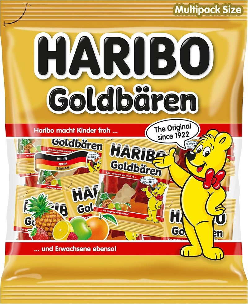 HARIBO Mini Gold Bear Gummies - Assorted Fruit Flavors, 200g