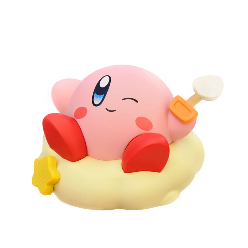 Q Version Anime Surfing Kirby Figure Model Cute Kawaii Room Desktop Car Decoration Ornament - Image 4