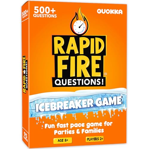 QUOKKA Icebreaker Cards with 500+ Questions - Adults Kids Family Conversation Cards Game - Break The Ice Family Game for Kids 8-12 - Perfect for Family or Adults Game Night I Travel Version - Image 1