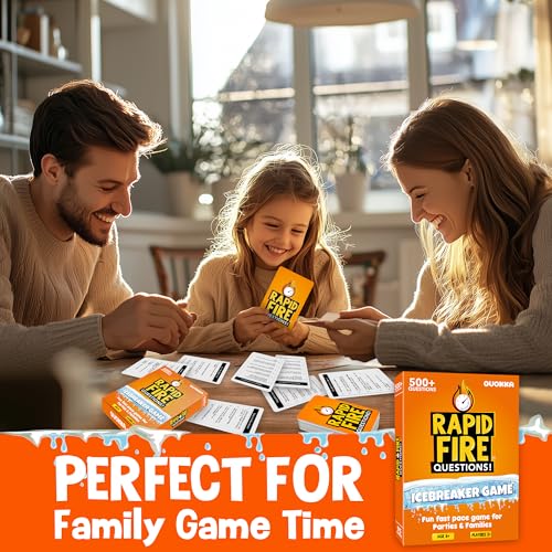 QUOKKA Icebreaker Cards with 500+ Questions - Adults Kids Family Conversation Cards Game - Break The Ice Family Game for Kids 8-12 - Perfect for Family or Adults Game Night I Travel Version - Image 5