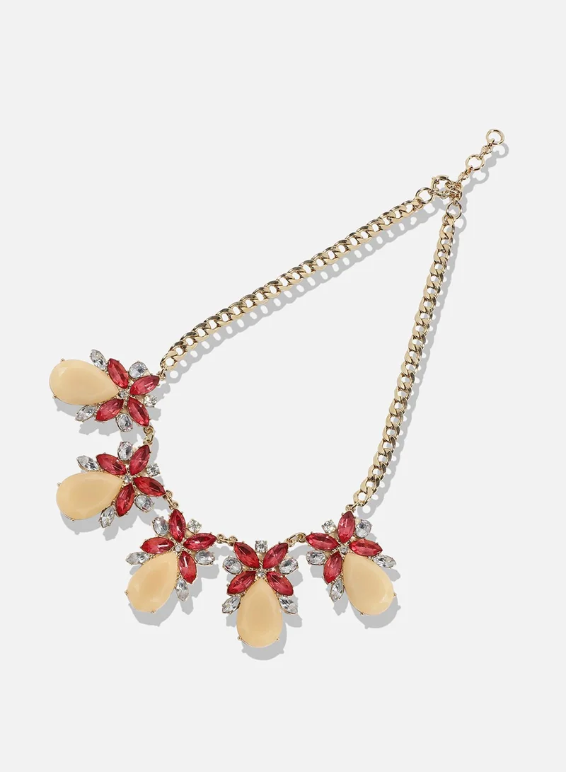 SOHI Designer Statement Stone Artificial Necklace Jewellery