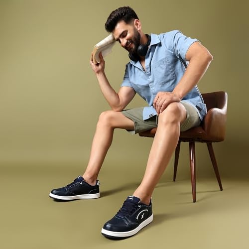 SPARX Casual Shoe SM-952 Navy Blue White for Men - Image 5