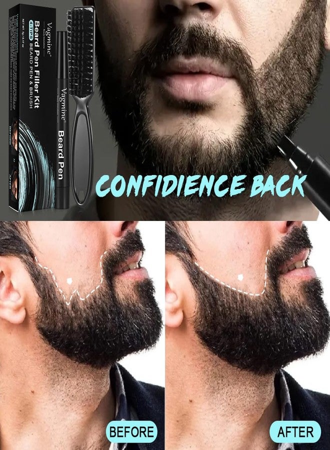 Vagmine waterproof Eyebrow and beard pen with Brush 5g (Black) - Image 3