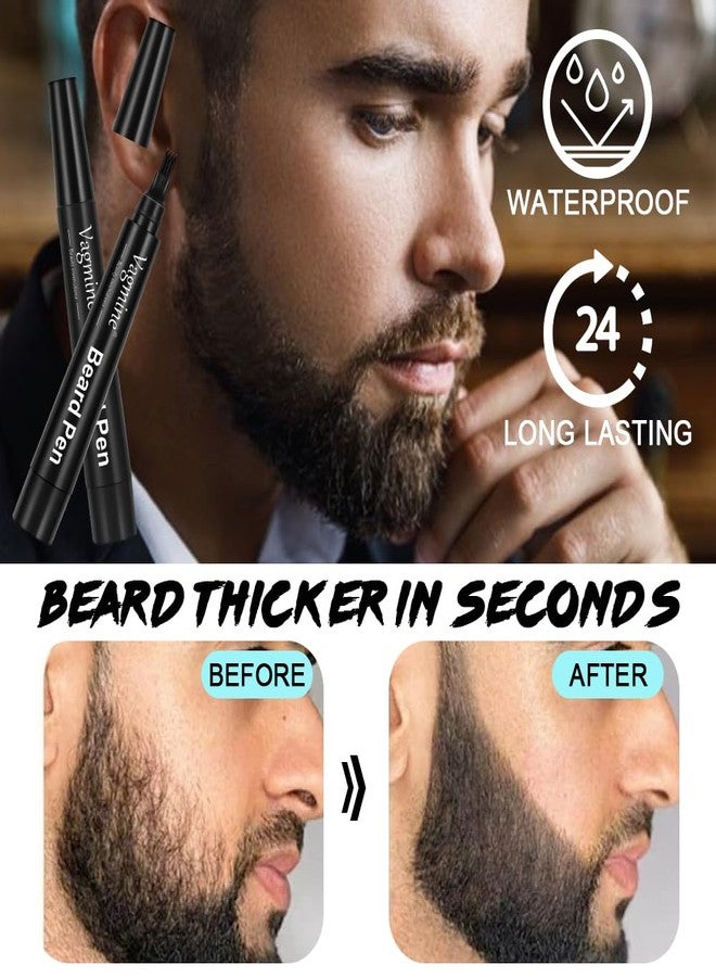 Vagmine waterproof Eyebrow and beard pen with Brush 5g (Black) - Image 5