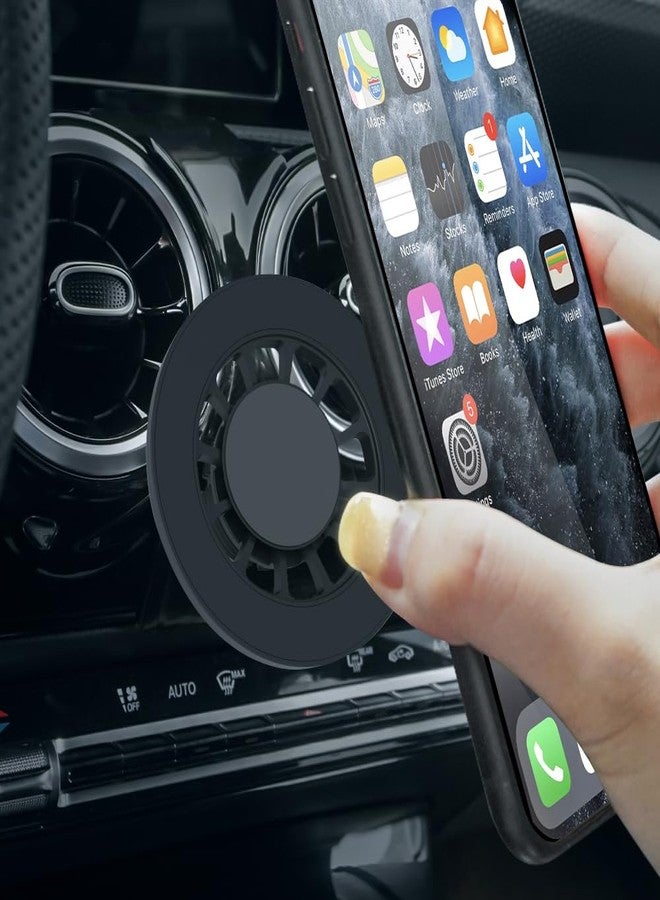 BEERTE Fits MagSafe Car Mount Fit for Mercedes Benz A-Class 2019-2022, CLA-Class 2020-2025 [Upgraded Magnets] Adjustable Magnetic Phone Holder Fit for iPhone 15 14 13 12 Series MagSafe Case All Phones - Image 1