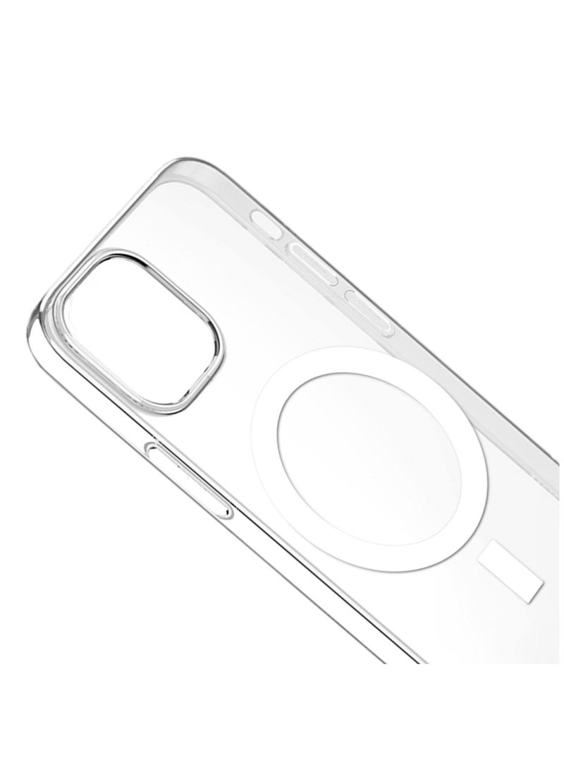 Transparent Magnetic Case Compatible with Wireless Charging Shockproof for iPhone 16 Pro - Image 4