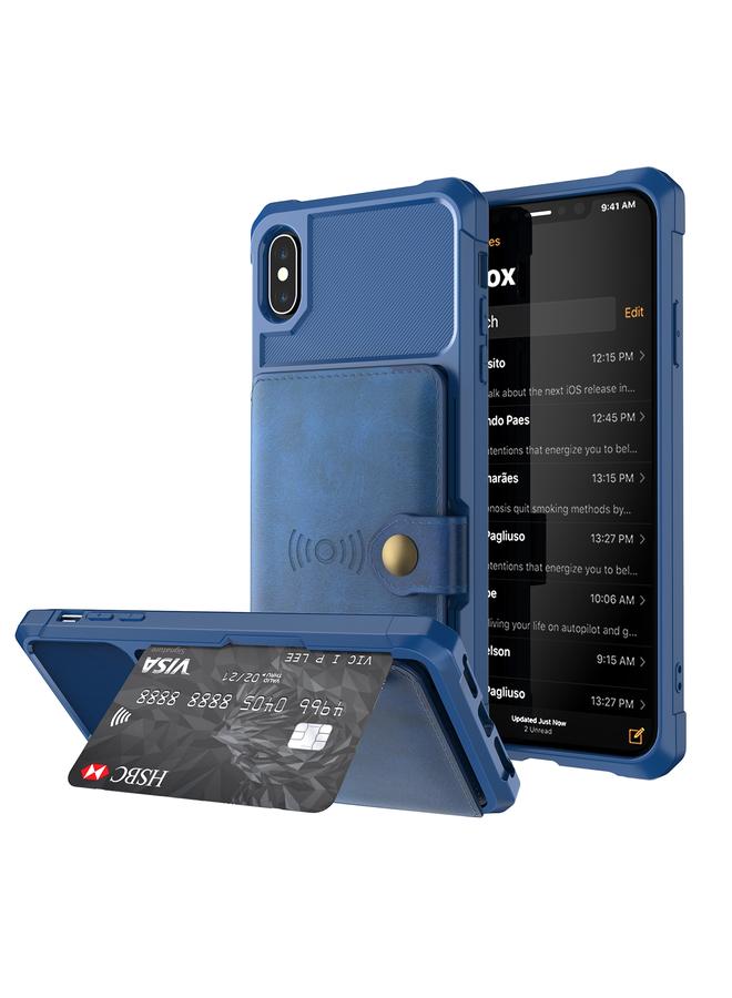 S-TOP Case For iPhone XS Max Magnetic Wallet Card Bag Leather Case - Image 1