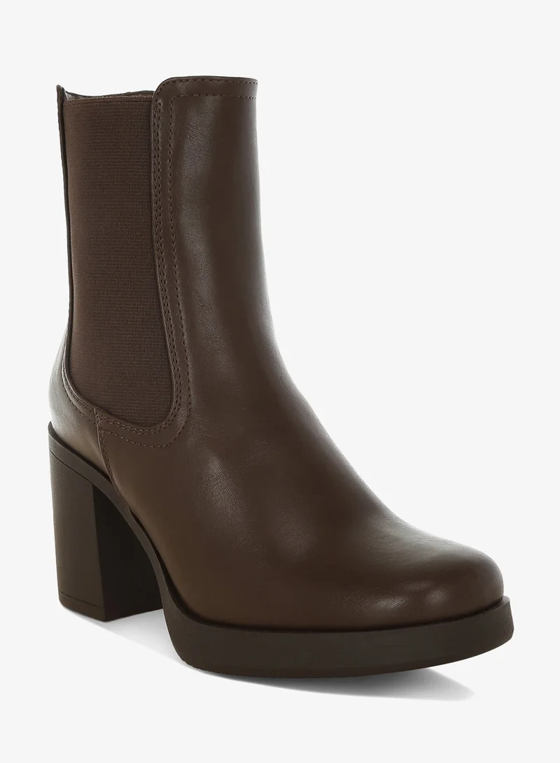 London Rag London Rag Women's Faux Leather Chelsea Boots In Brown