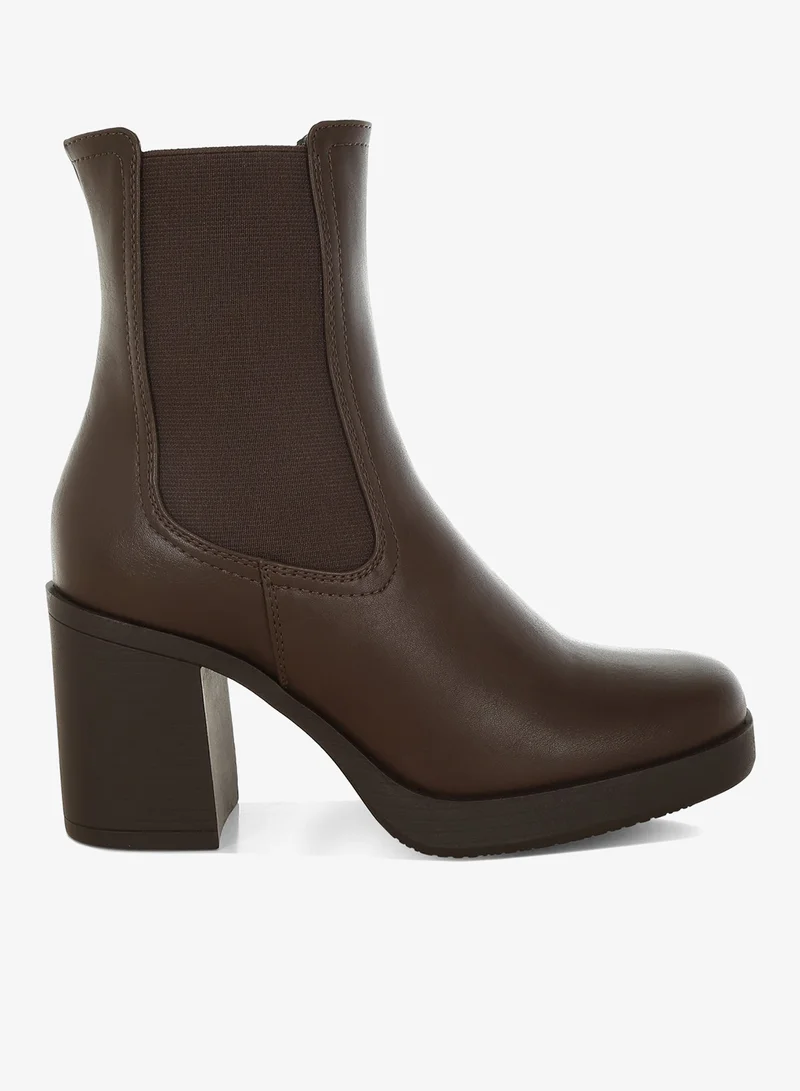 London Rag London Rag Women's Faux Leather Chelsea Boots In Brown