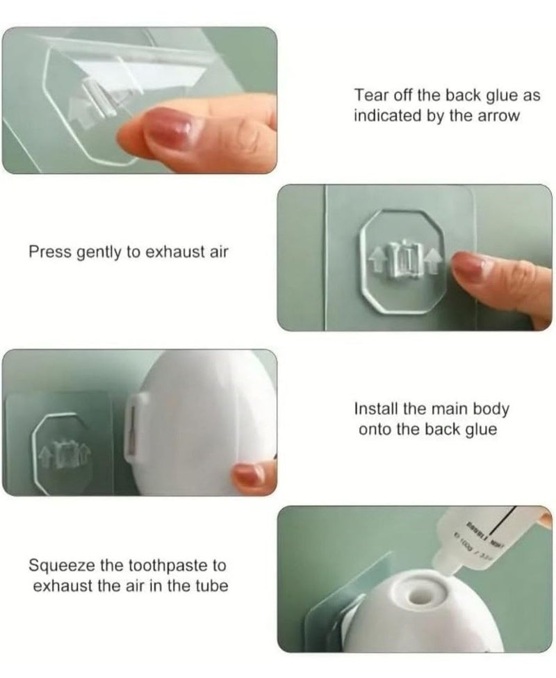 SANGOZ Automatic Wall-Mounted Toothpaste Dispenser, Little Q Toothpaste Squeezer, Toothpaste Tube Squeezer for Bathroom Accessories (Multicolor) (Pack of 1) (Toothpaste Squeezer) - Image 3