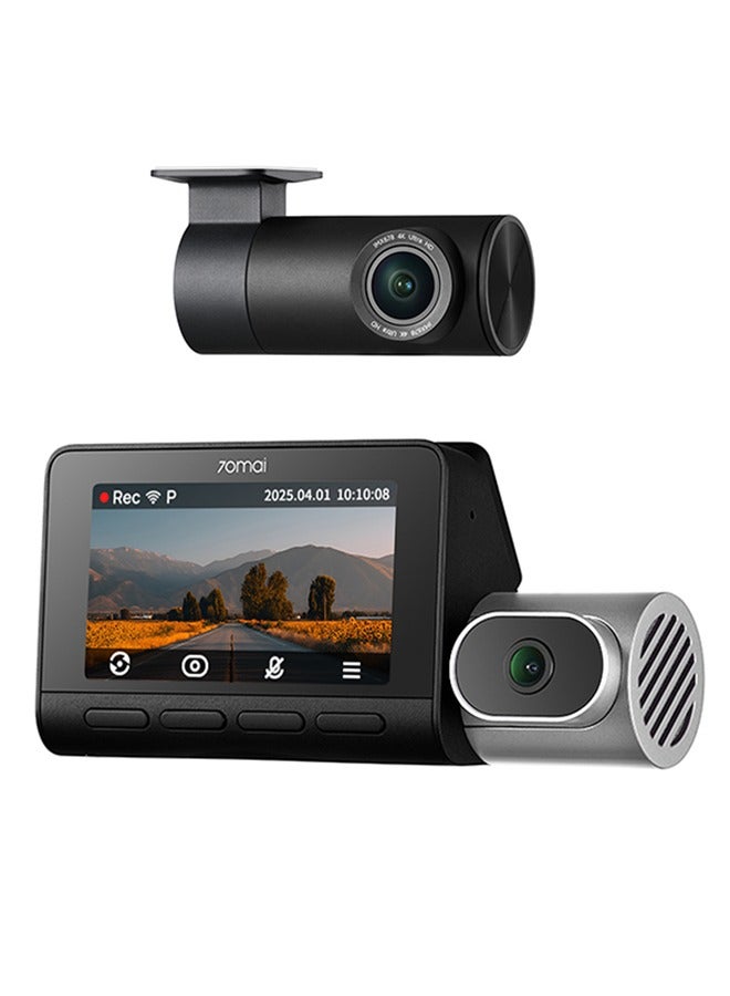 70mai 4K T800-41 3 Channel Dash Cam, Car Camera with Front and Rear Inside(2160P+2160P+1080P), STARVIS 2 IMX678, HDR Night Vision, WiFi 6, 4G LTE, ADAS, 24H Parking Mode, Supercapacitor with Free 512GB Card - Image 1