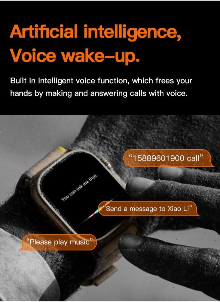 ULHYC - Smartwatch Bluetooth Call Fitness Modes Health Monitoring i9 Ultra Max Multi Language - Image 1