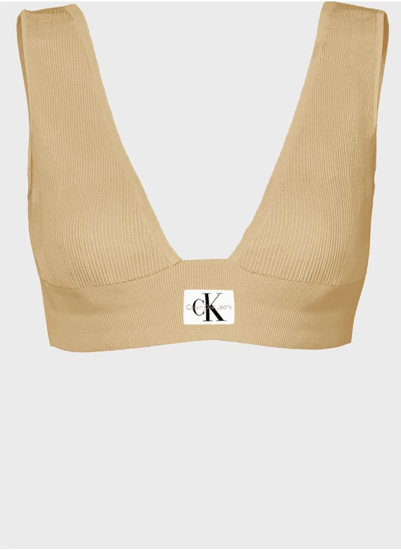 Calvin Klein Jeans Rib Sweater Bralette