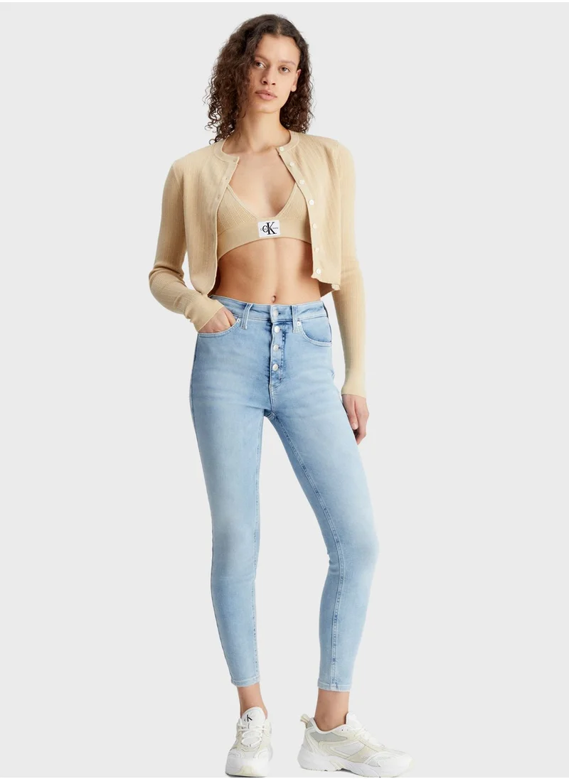 Calvin Klein Jeans Rib Sweater Bralette
