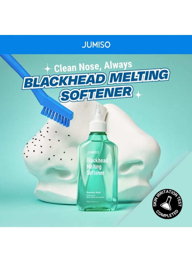 JUMISO Blackhead Melting Softener Kit 150ml507 fl oz 40 Pads 10 Swabs Succinic Acid PHA Pore Solution Gently Dissolves Sebaceous Filaments Strawberry Nose No Pulling Strips - Image 4