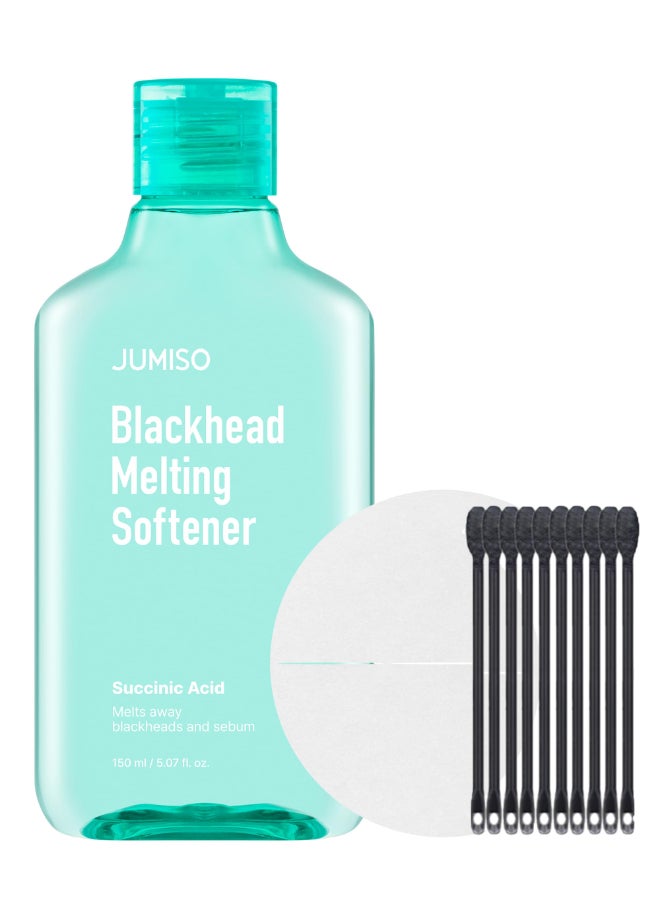 JUMISO Blackhead Melting Softener Kit 150ml507 fl oz 40 Pads 10 Swabs Succinic Acid PHA Pore Solution Gently Dissolves Sebaceous Filaments Strawberry Nose No Pulling Strips - Image 2