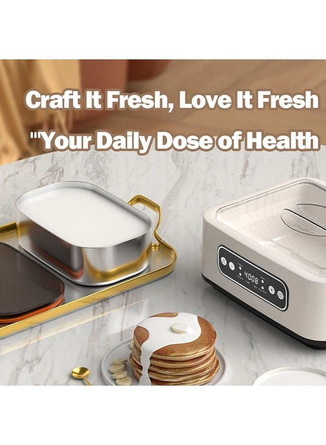 WALALLA 1.6L Large Capacity Probiotic Yogurt Maker Adjustable Constant Temperature Yogurt Maker Versatile Health Yogurt Maker with 9 Cups and 1 Stainless Steel Container - Image 5