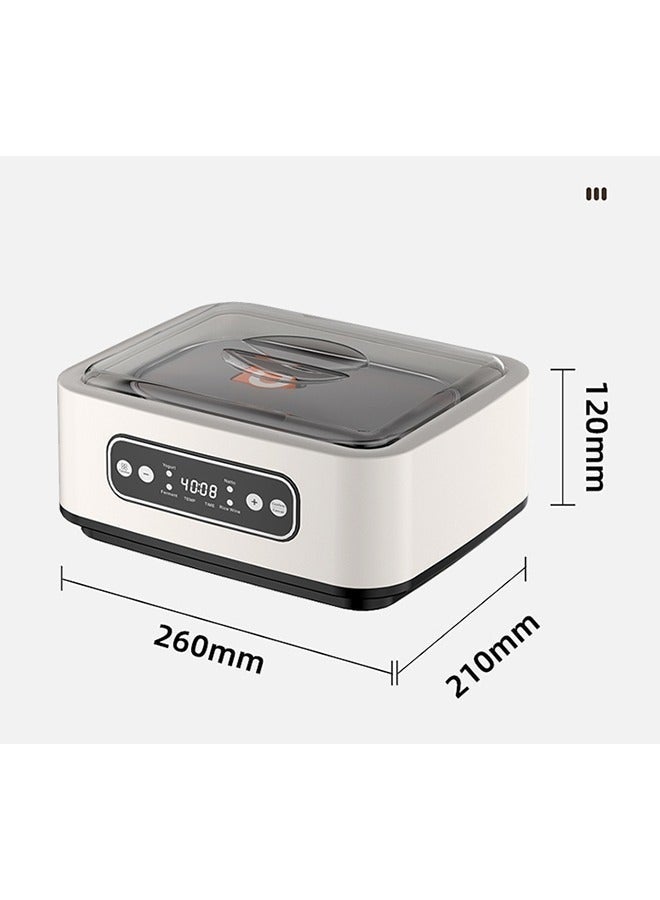 WALALLA 1.6L Large Capacity Probiotic Yogurt Maker Adjustable Constant Temperature Yogurt Maker Versatile Health Yogurt Maker with 9 Cups and 1 Stainless Steel Container - Image 3