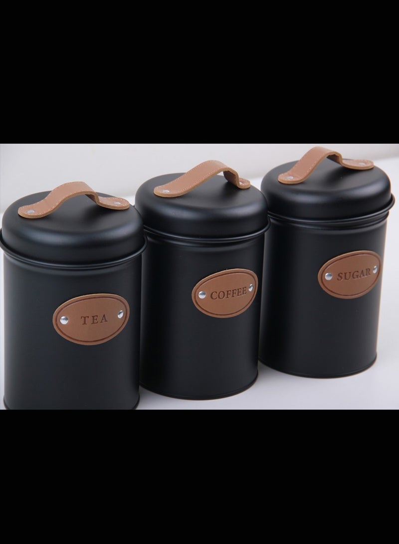 MARS Q Sugar, Tea and Coffee Storage Jars Set - Image 4