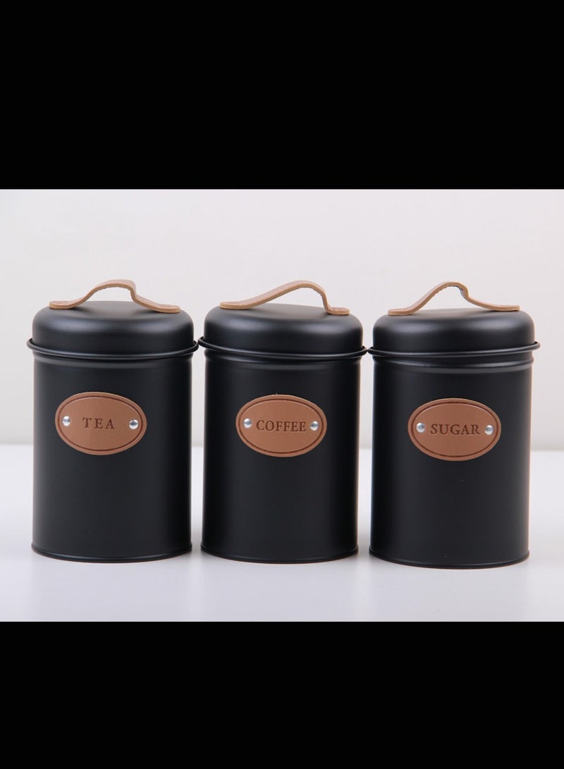 MARS Q Sugar, Tea and Coffee Storage Jars Set - Image 5