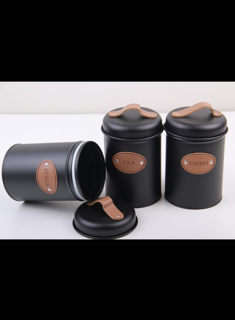 MARS Q Sugar, Tea and Coffee Storage Jars Set - Image 2