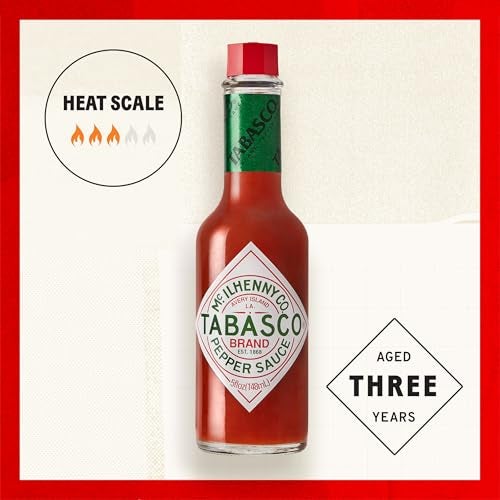 TABASCO Brand Original Red Pepper Hot Sauce, Medium Heat, Glass Bottle, Classic & Versatile Flavor, Three Simple Ingredients, Great for Dips, Tacos, Eggs, Pizza, Oysters & More, 5 Fl Oz (Pack of 1) - Image 3
