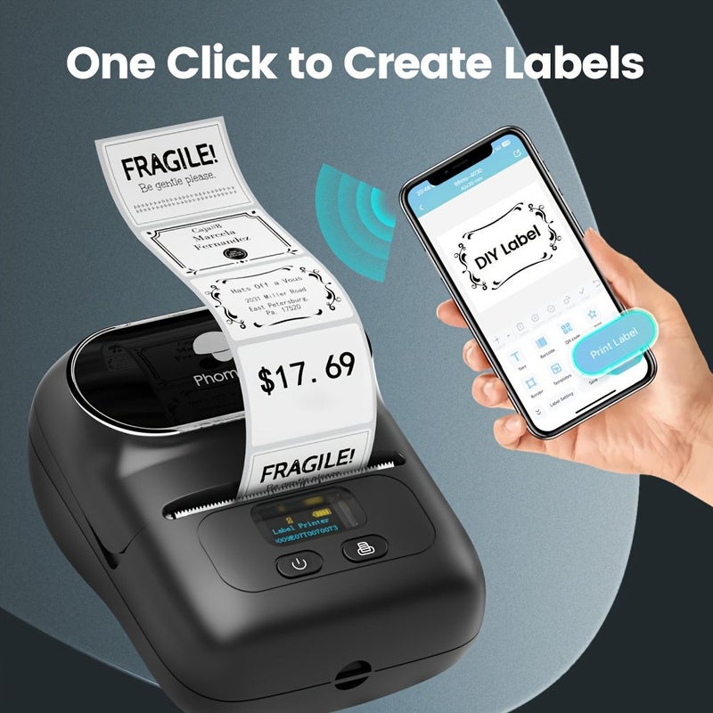 M110 Portable Thermal Bluetooth Printer White - Image 1
