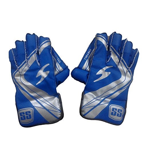 SS College Wicket Keeping Gloves - Boys (Multicolour) - Image 1