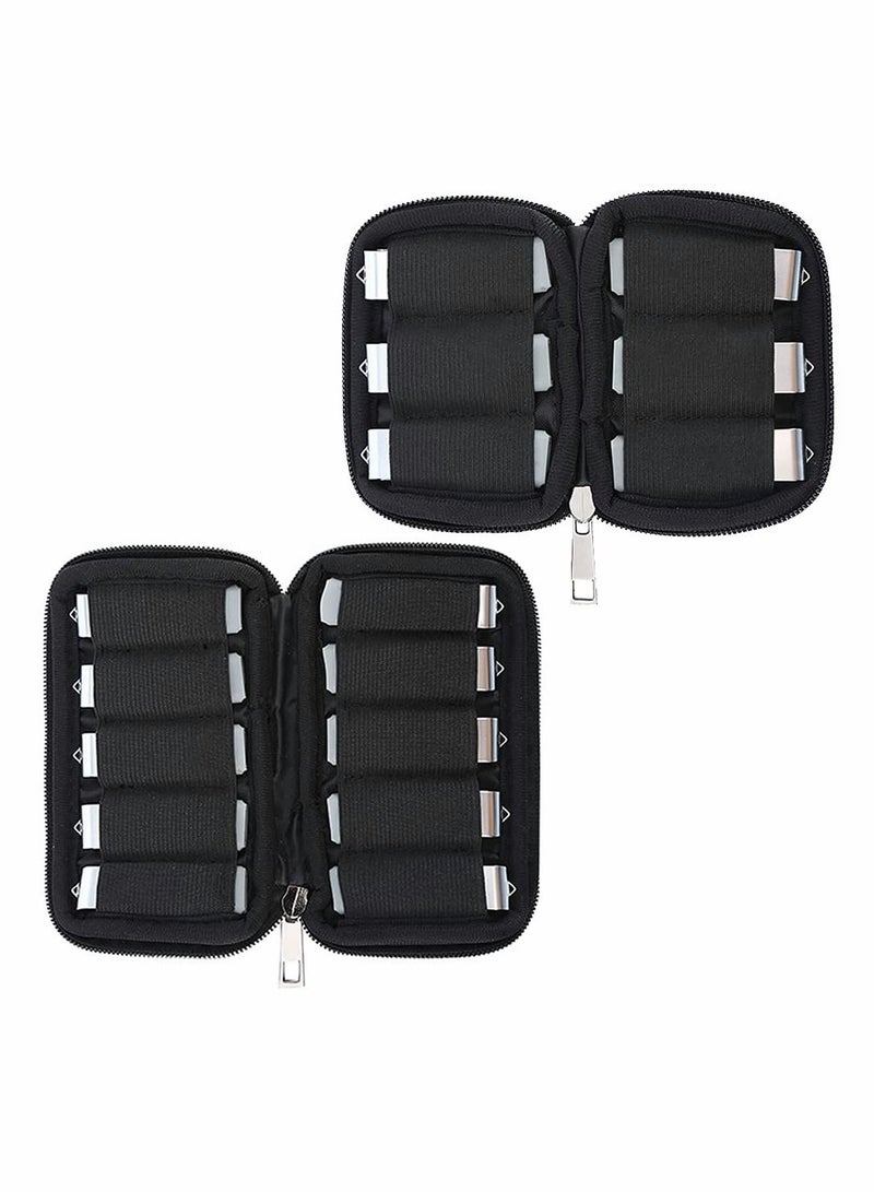 Excefore USB Drive Storage Bag (Bag Only), Water Resistant USB Storage Case, Soft Material USB Flash Drive Holder, Portable Electronic Organizer Bag for USB Flash Drive,Thumb Drive,Memory Stick 2 PCS - Image 1