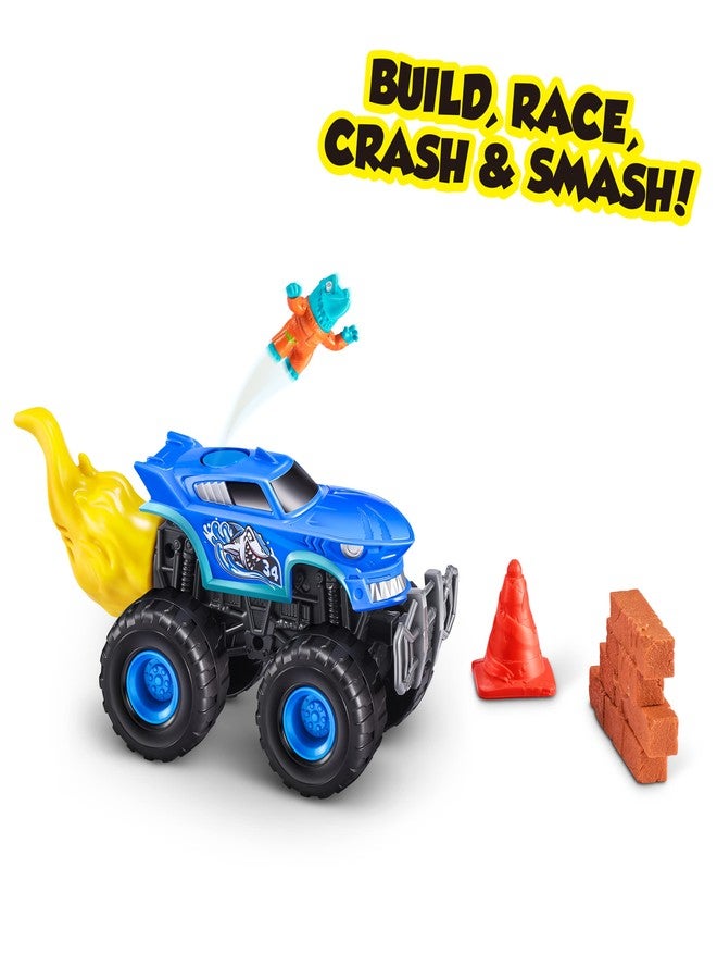 ZURU SMASHERS Smashers Monster Truck Surprise (Shark Truck) by ZURU Boys with 25 Surprises Collectible Monster Truck Surprise Smash Slime Sand Compounds Discovery - Image 2