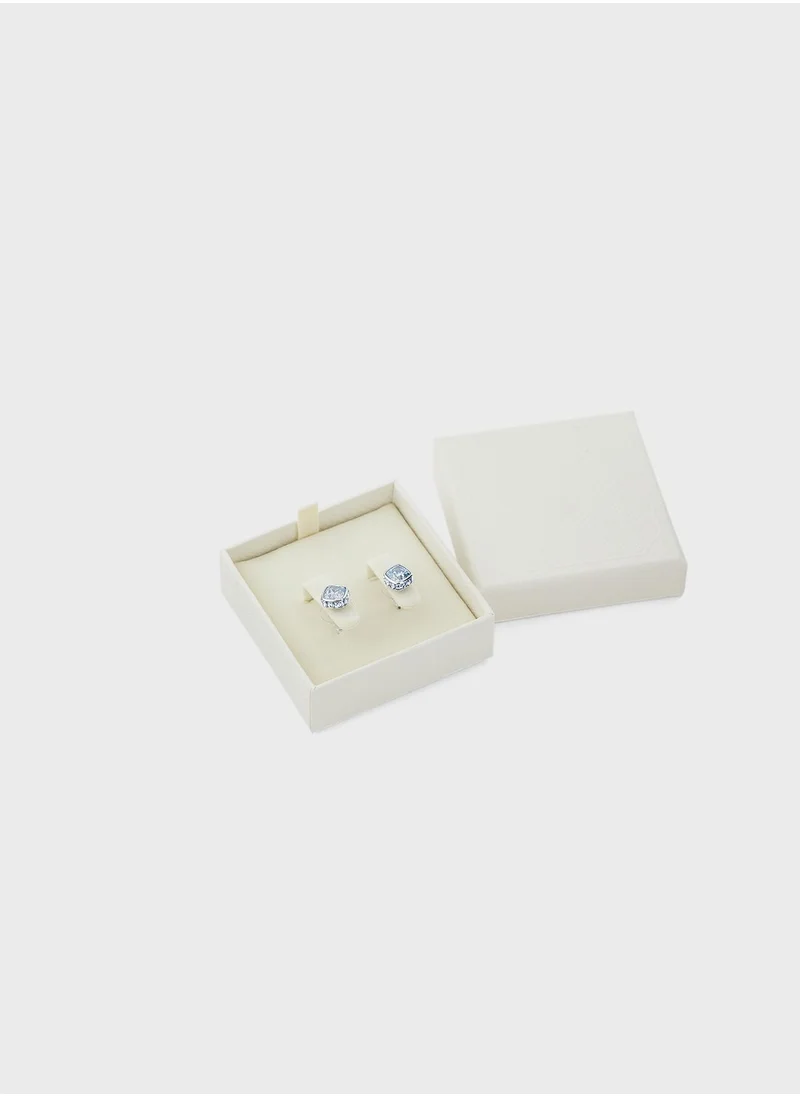 SWAROVSKI March Birthstone Stud Earrings