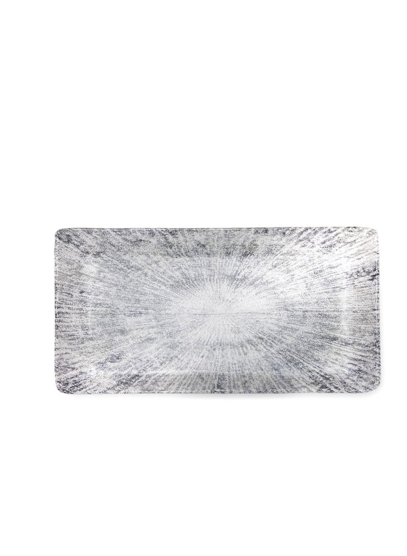 EDESSA طبق تقديم مستطيل سيراميك إديسا أستين (متعدد الألوان، 12.5 × 24 سم، مجموعة من 1) - Image 1