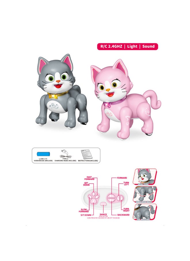 Generic - Unicorn Smart Animal Dancing Remote Control Toy Rechargeable Simulation Children's Remote Control Toy Interactive Educational Plastic-Color:yellow Brown Puppy-Specifications:sealed Box - Image 1