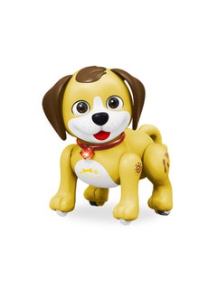 Unicorn Smart Animal Dancing Remote Control Toy Rechargeable Simulation Children's Remote Control Toy Interactive Educational Plastic-Color:yellow Brown Puppy-Specifications:sealed Box