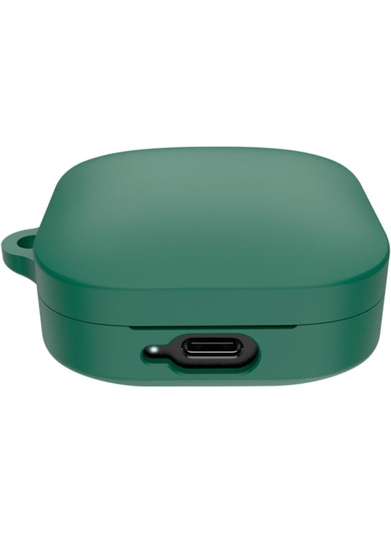 Silicone Cover Case Compatible with Redmi Buds 6 Active – Soft Silicone Shockproof Protective Case with Keychain, Durable Anti-Scratch Portable Cover for Xiaomi Redmi Buds 6 Active (Green) - Image 1