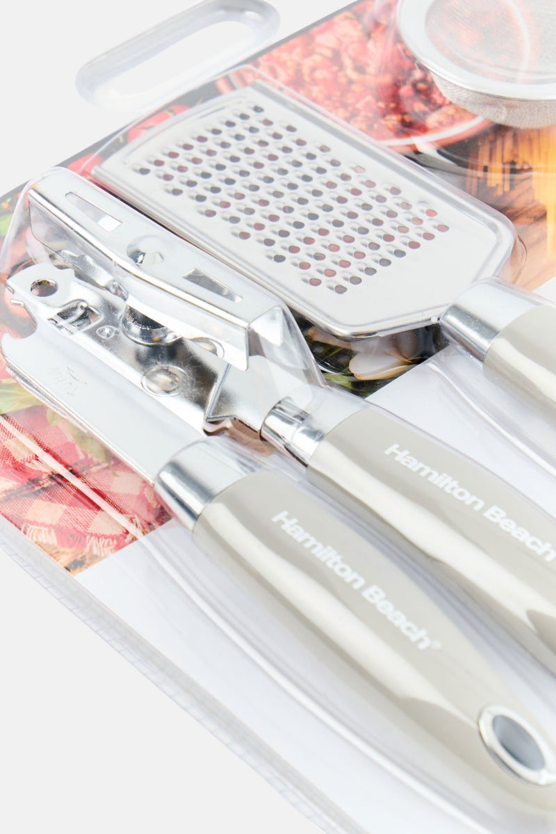 Hamilton Beach 4-Piece Kitchen Utensil Set, Grey - Image 3