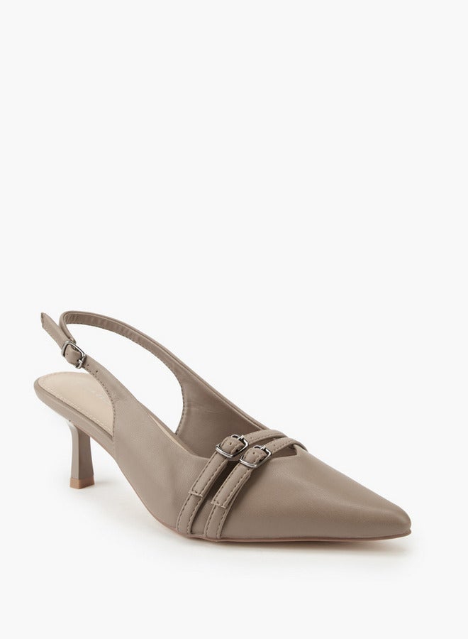 فلورا بيلا من شو إكسبرس حذاء بكعب عريض مزين بإبزيم - Image 2