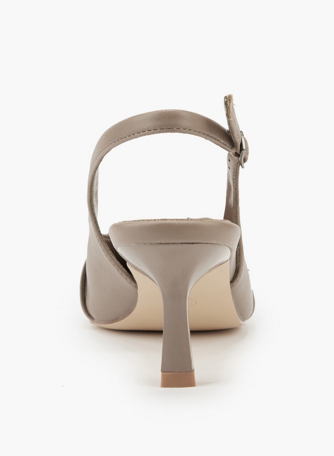 فلورا بيلا من شو إكسبرس حذاء بكعب عريض مزين بإبزيم - Image 5