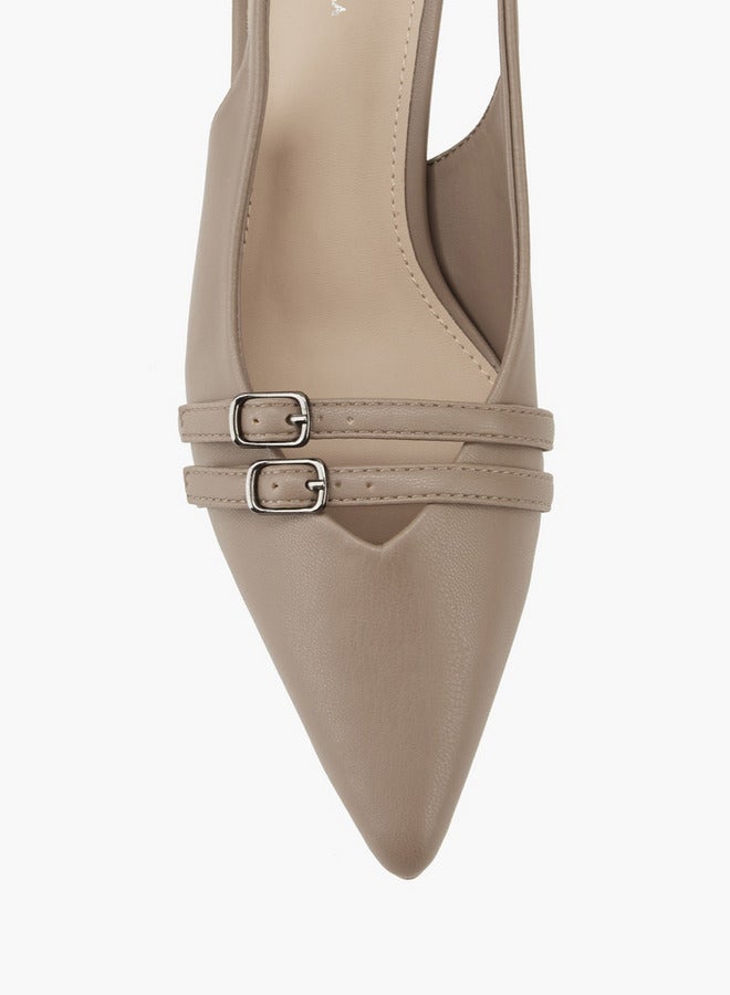 فلورا بيلا من شو إكسبرس حذاء بكعب عريض مزين بإبزيم - Image 4