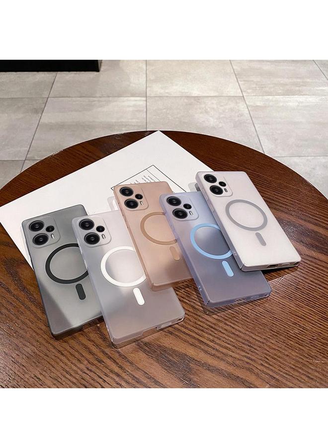 اس-توب جراب لهاتف Redmi Note 12 Turbo Fine Hole Ice Fog MagSafe PC Phone Case - Image 2