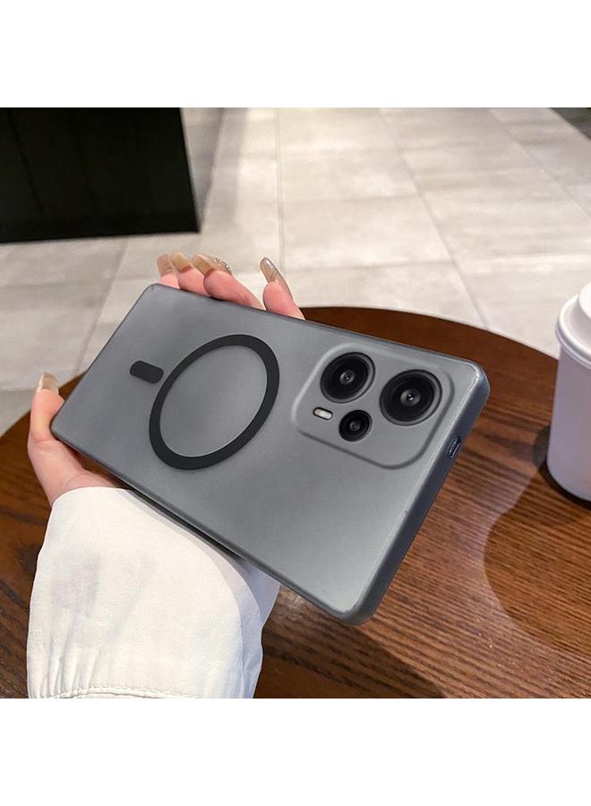 اس-توب جراب لهاتف Redmi Note 12 Turbo Fine Hole Ice Fog MagSafe PC Phone Case - Image 1